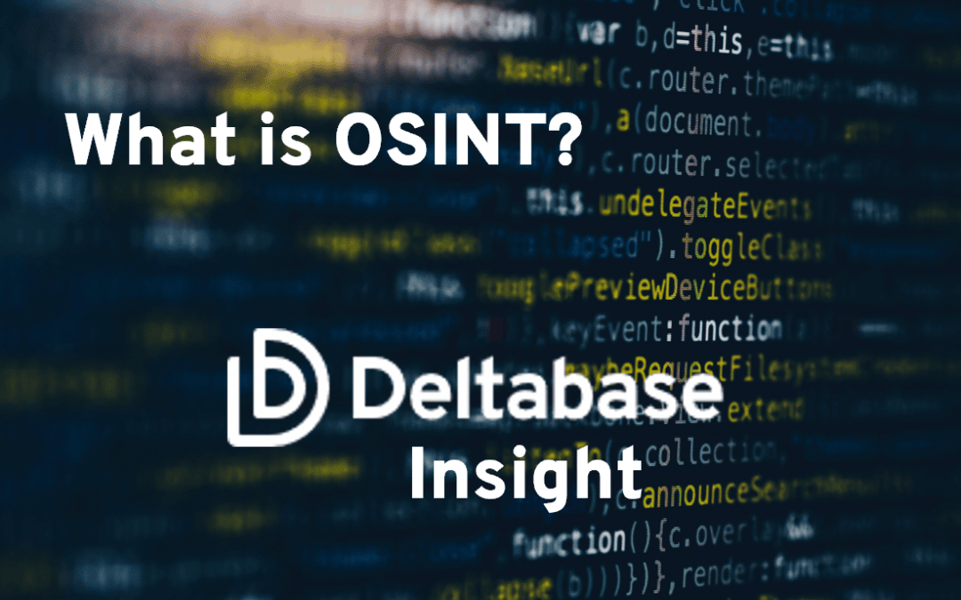 Company Intelligence: What is OSINT and why does it matter?